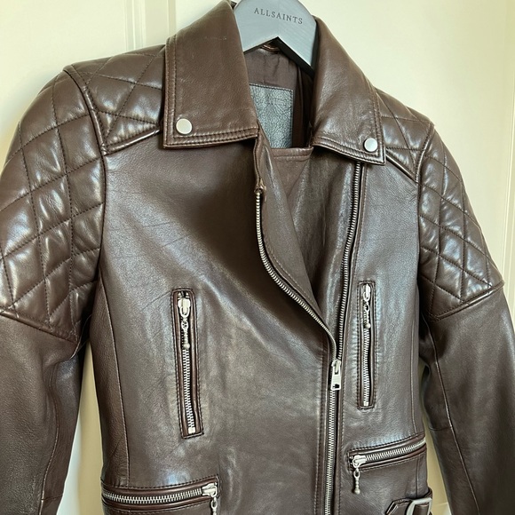 All Saints Armstead Biker Jacket - Picture 12 of 14